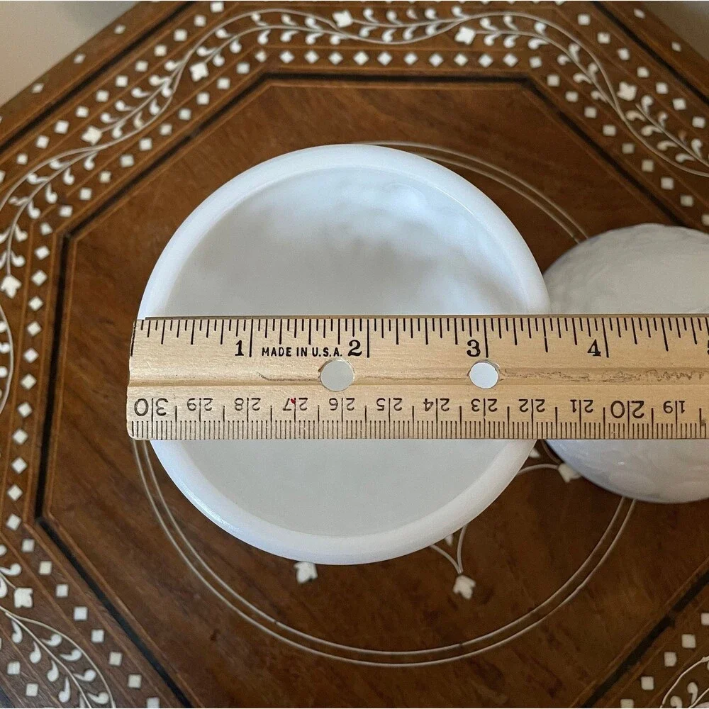 Vintage AVON Milk Glass Egg Shaped Covered Candy Dish